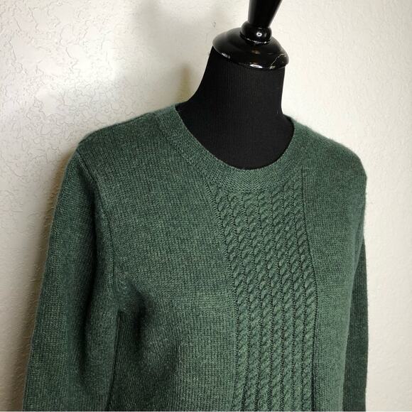 Soft Surroundings dark green wool blend sweater size Large - Picture 2 of 14